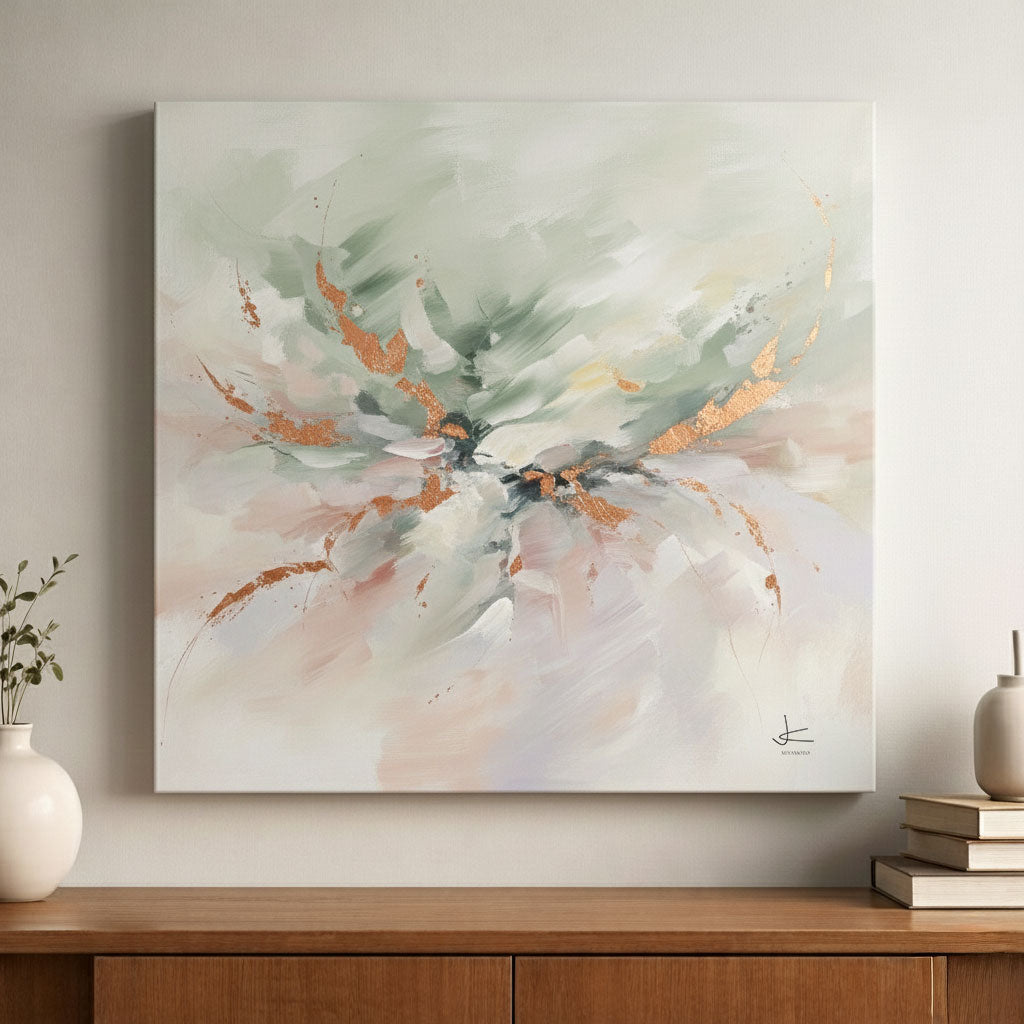 "Intervention" - Oil on Panel 39x39" (99,06cm x 99,06cm)