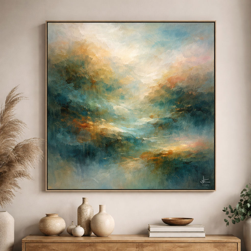 "The Journey" - Oil on Panel 39x39" (99,06cm x 99,06cm)