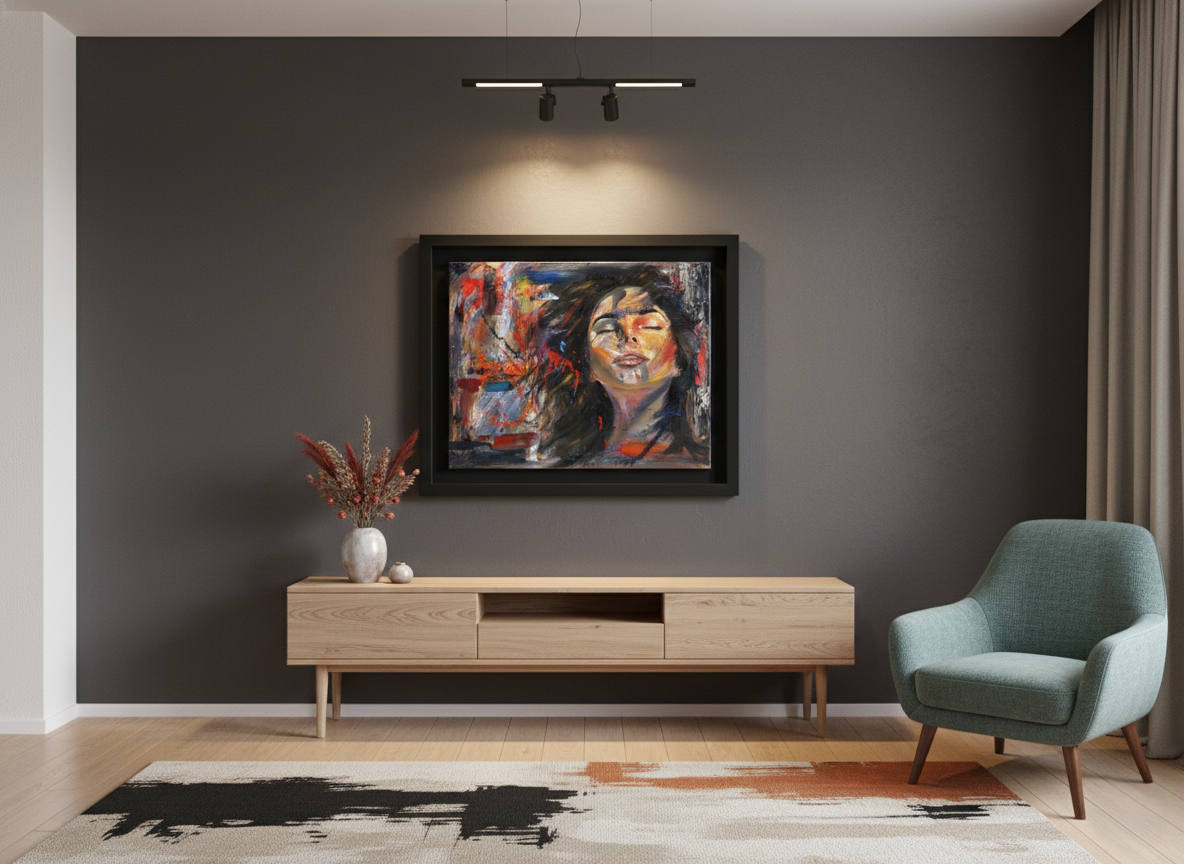 Original Abstract Realism Oil Portrait Painting | "Falling to Arise" | Colorful Expressionist Fine Art | Process Documented YouTube Live