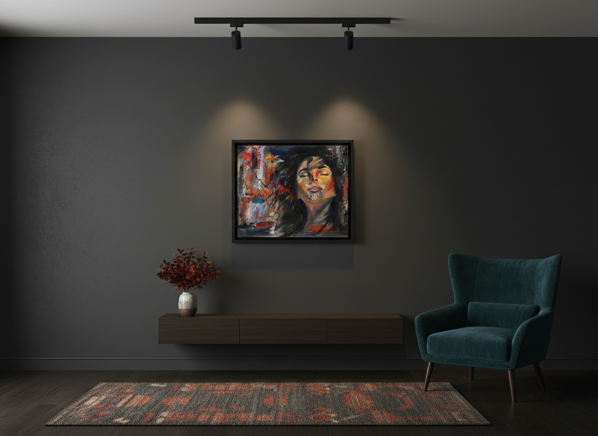 Original Abstract Realism Oil Portrait Painting | "Falling to Arise" | Colorful Expressionist Fine Art | Process Documented YouTube Live