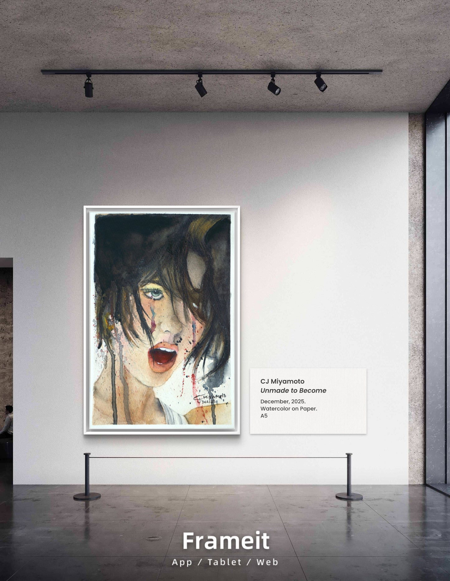 Original: Unmade to Become — Empowering Rebirth Watercolor on Paper | Transformational Wall Art for Women