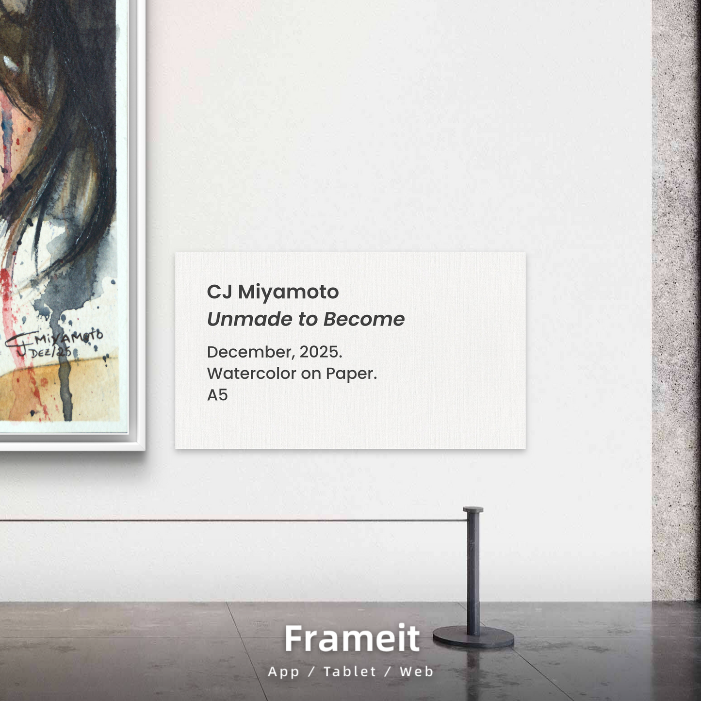 Original: Unmade to Become — Empowering Rebirth Watercolor on Paper | Transformational Wall Art for Women